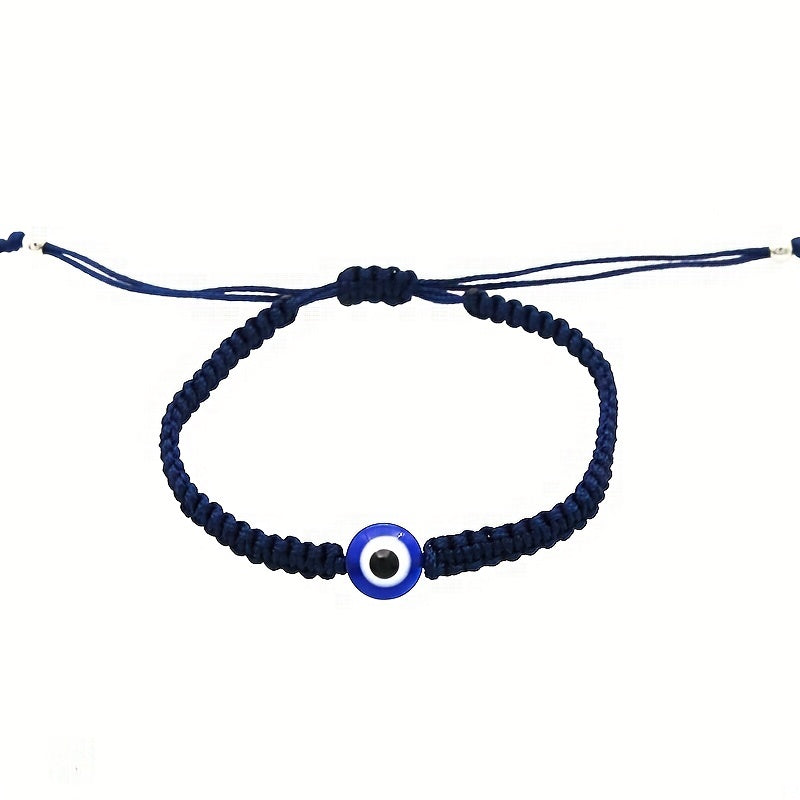 Evil Eye Charm Red Rope Adjustable Bracelet Unisex Hand Decoration