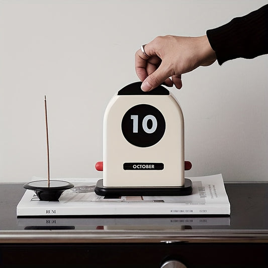 Vintage Wooden Desk Calendar Decoration Nordic Style