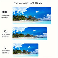 Anime Coconut Trees Large Mousepad