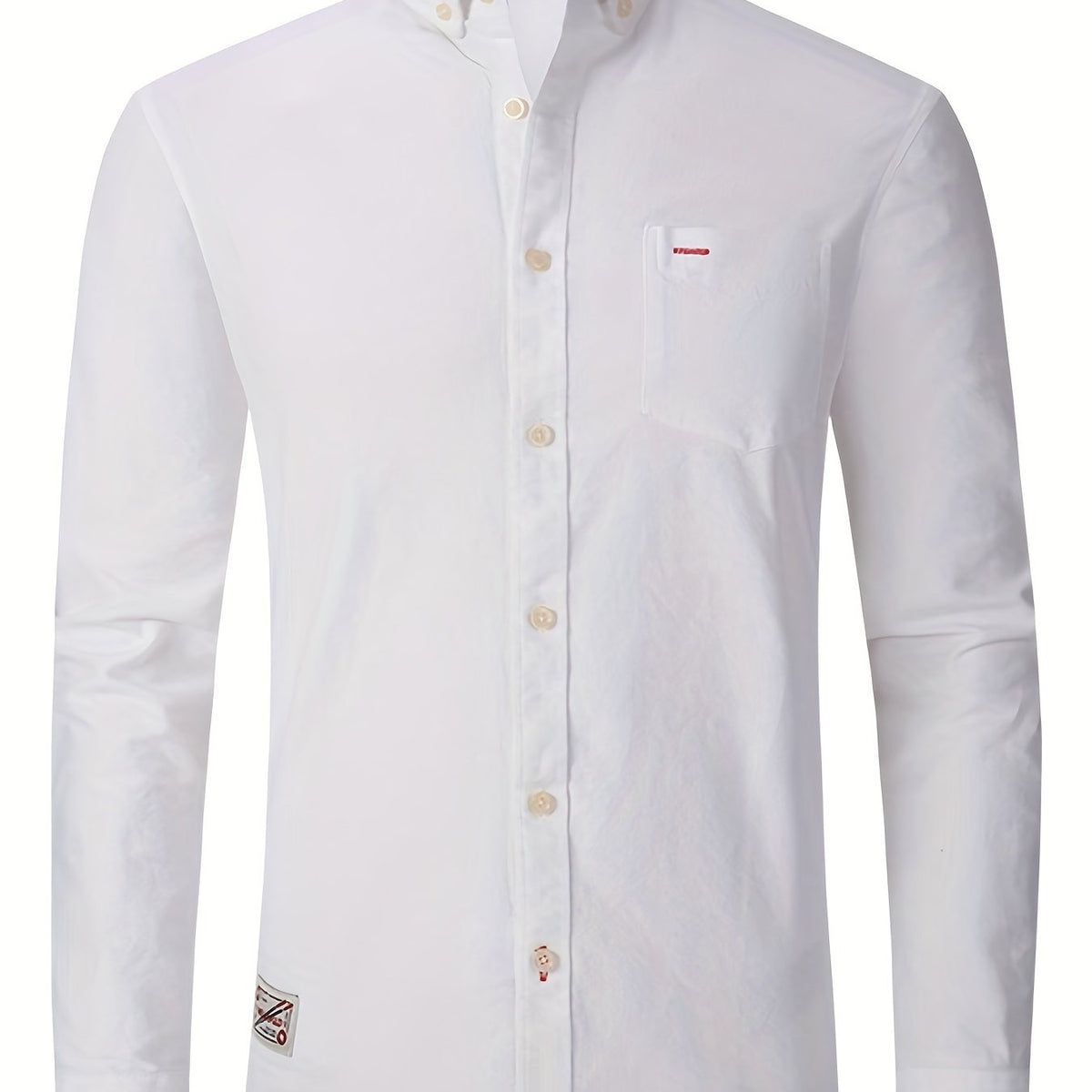 Men's Casual Button Up Long Sleeve Cotton Shirt