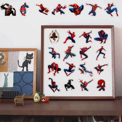 50pcs Spider Man Waterproof Stickers Mixed Colors DIY Superh