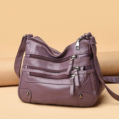 Faux Leather Shoulder Bag Crossbody Bag Casual Solid Women's Purses
