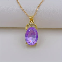 Classy Amethyst Pendant Necklace for Unique Charm