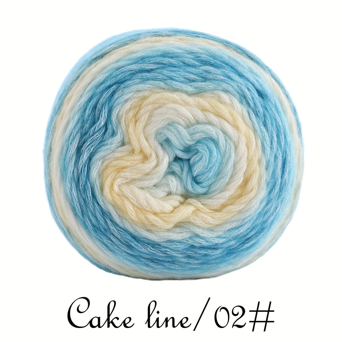 Gradient Woven Thread Wool Cotton Cake Christmas Scarf Yarn