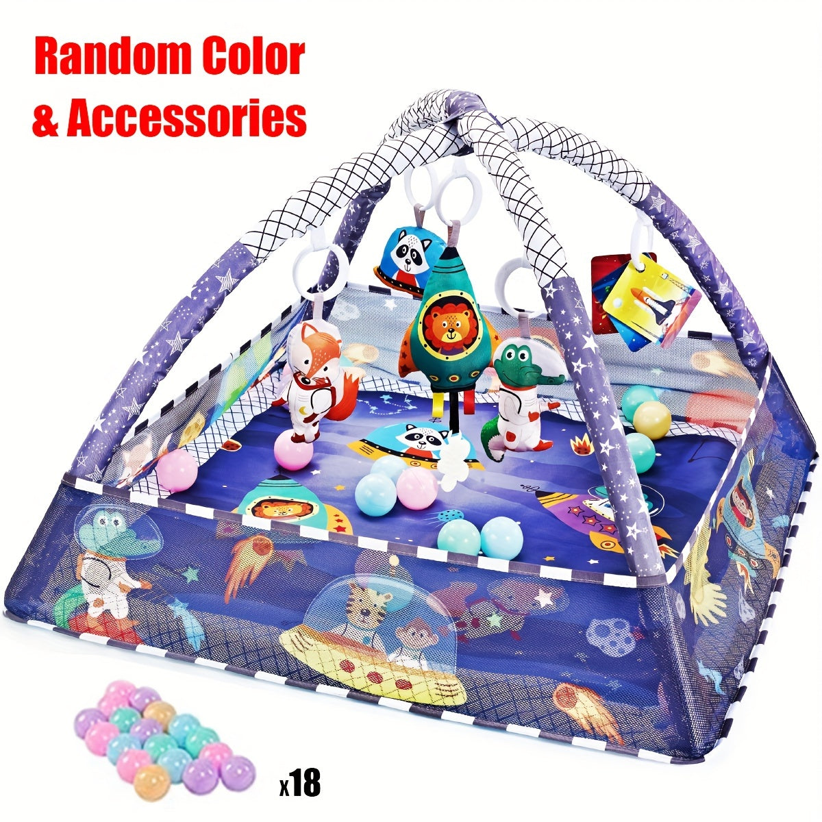 Tummy Time Activity Mat for Kids Play Gym Mat Sensory Development