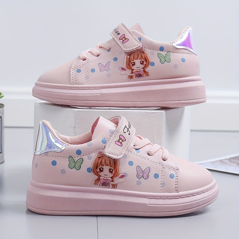 Girls' Cartoon Low Top Sneakers - Lightweight Anti Slip - All Seasons