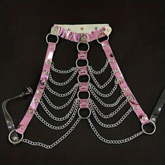 Sexy Chain Halter Bra Harness Strappy Cage for Lingerie