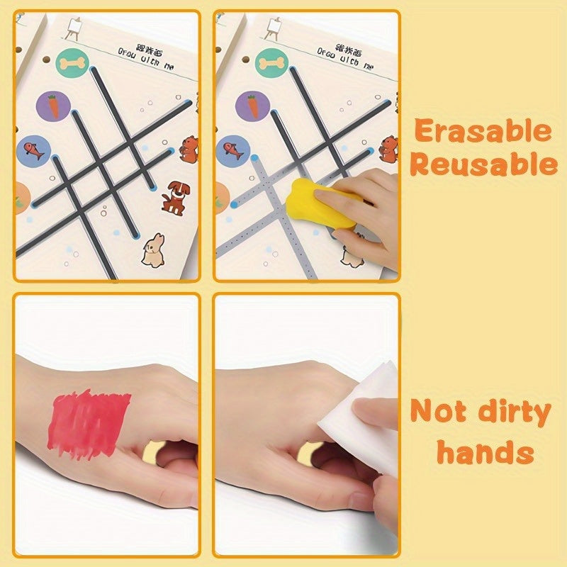 32 Pages Writing & Drawing Set with Erasable Pen - Back to School Supplies