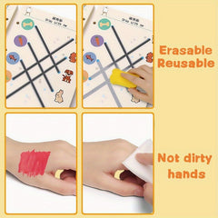 32 Pages Writing & Drawing Set with Erasable Pen - Back to School Supplies