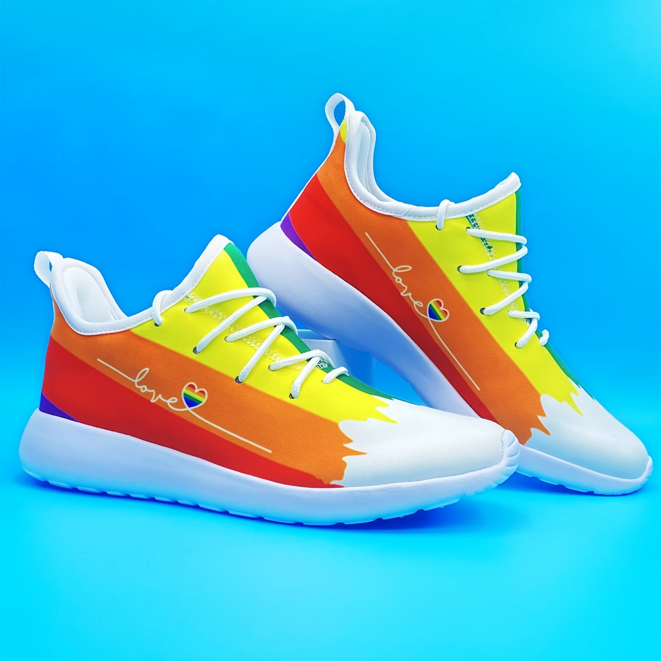Pride Month Men's Lightweight Gym Sneakers