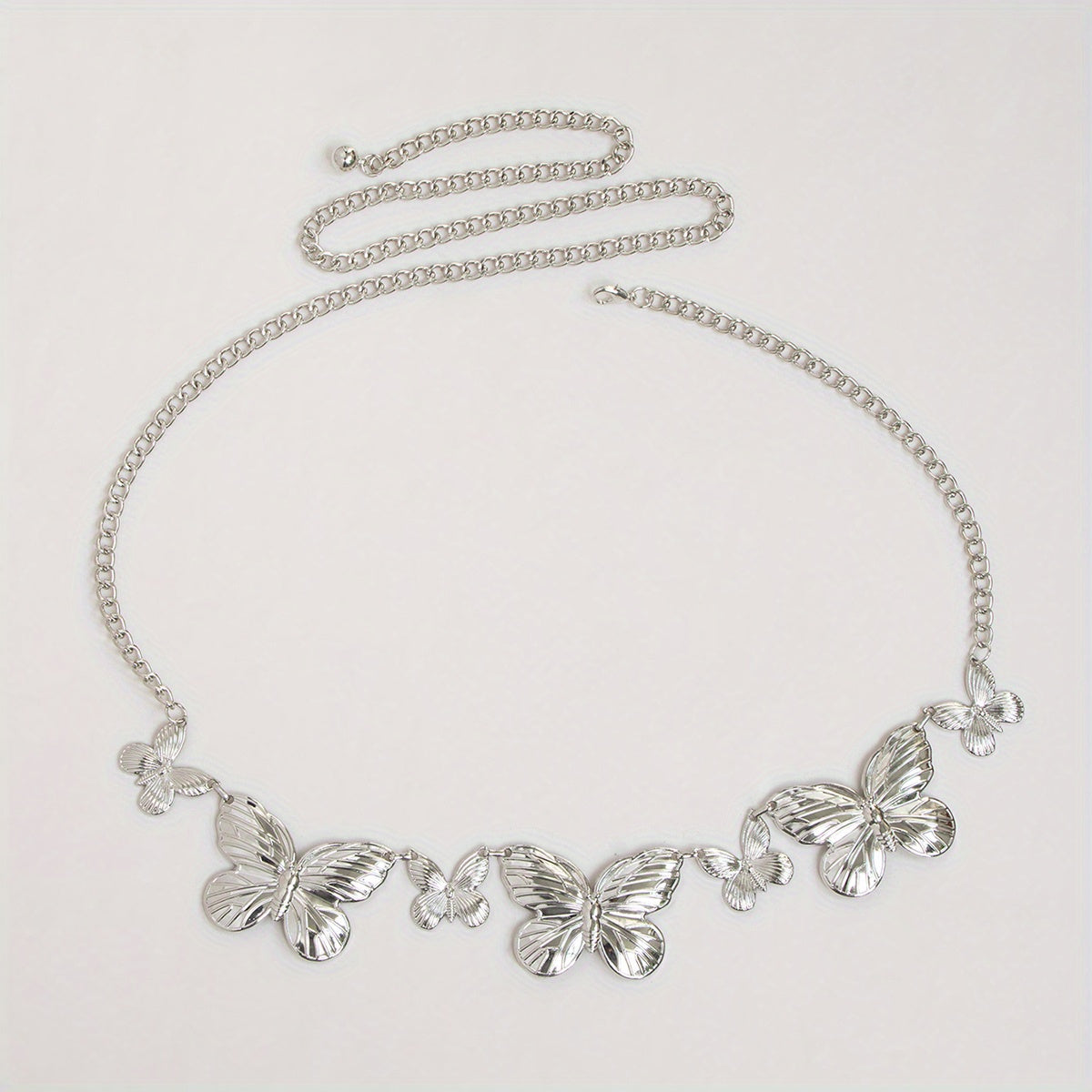 Y2K Butterfly Waist Chain Metal Belly Chain