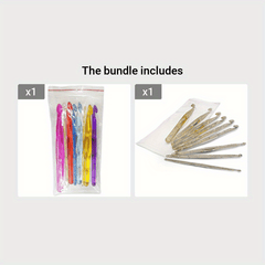 9pcs Crochet Hooks Knitting Tool Sweater Needle Plastic Crochet