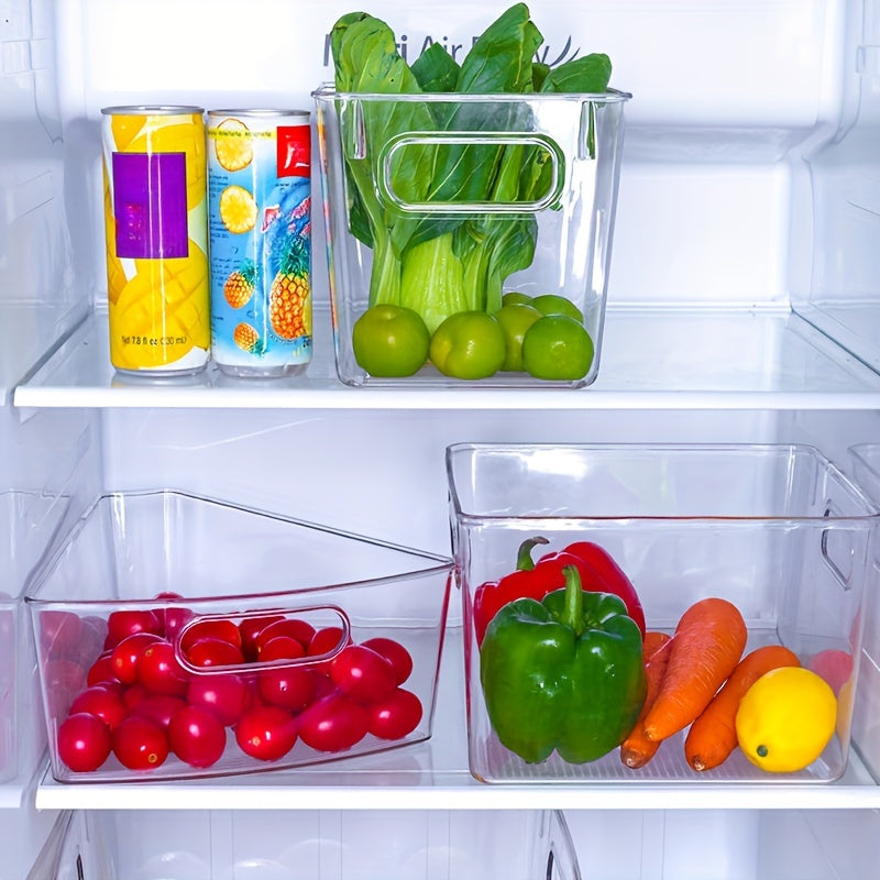 Transparent Fruit and Veg Storage Box Refrigerated and Organized