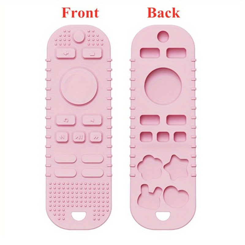 Silicone Teething Toy Remote Control Shape Teether Rodent Gum Pain Relief