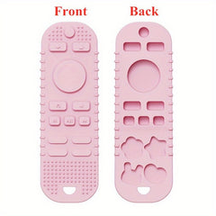 Silicone Teething Toy Remote Control Shape Teether Rodent Gum Pain Relief