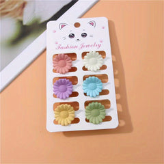 6pcs Solid Butterfly Hair Claw Clip Cartoon Hair Styling Accessory
