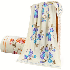 Boho Flower Printed Cotton Hand Towels Set