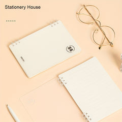 4 Packs LPA660 Zhenjian A6 Blank Paper Notebook - 60 Sheets