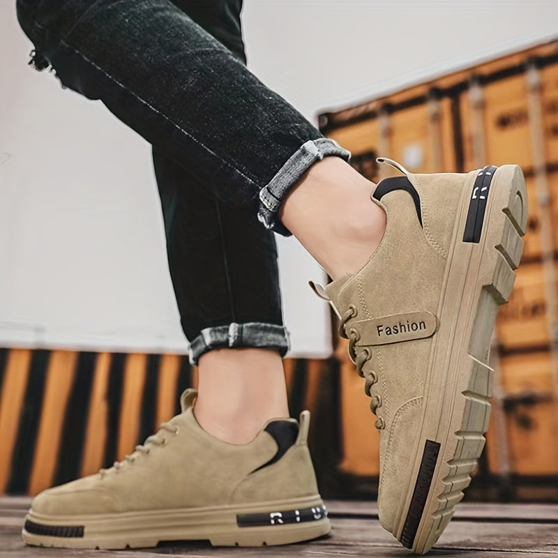 Men's Lace up Sneakers Casual Walking Shoes Comfortable And Breathable