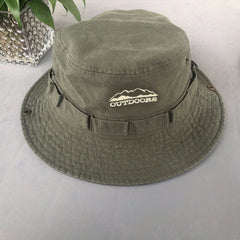 Foldable Outdoor Sunshade Boonie Hat Breathable Cotton Cowboy Hat