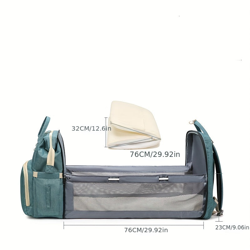 Portable Zipper Backpack Large Capacity Rucksack School Bag