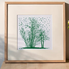 Trees and Birds Clear Stamps for Crafting
