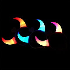 Lightening Ox Horn Headband Hair Band for Halloween Party