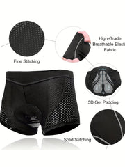Men's Padded Cycling Shorts for Outdoor Sports