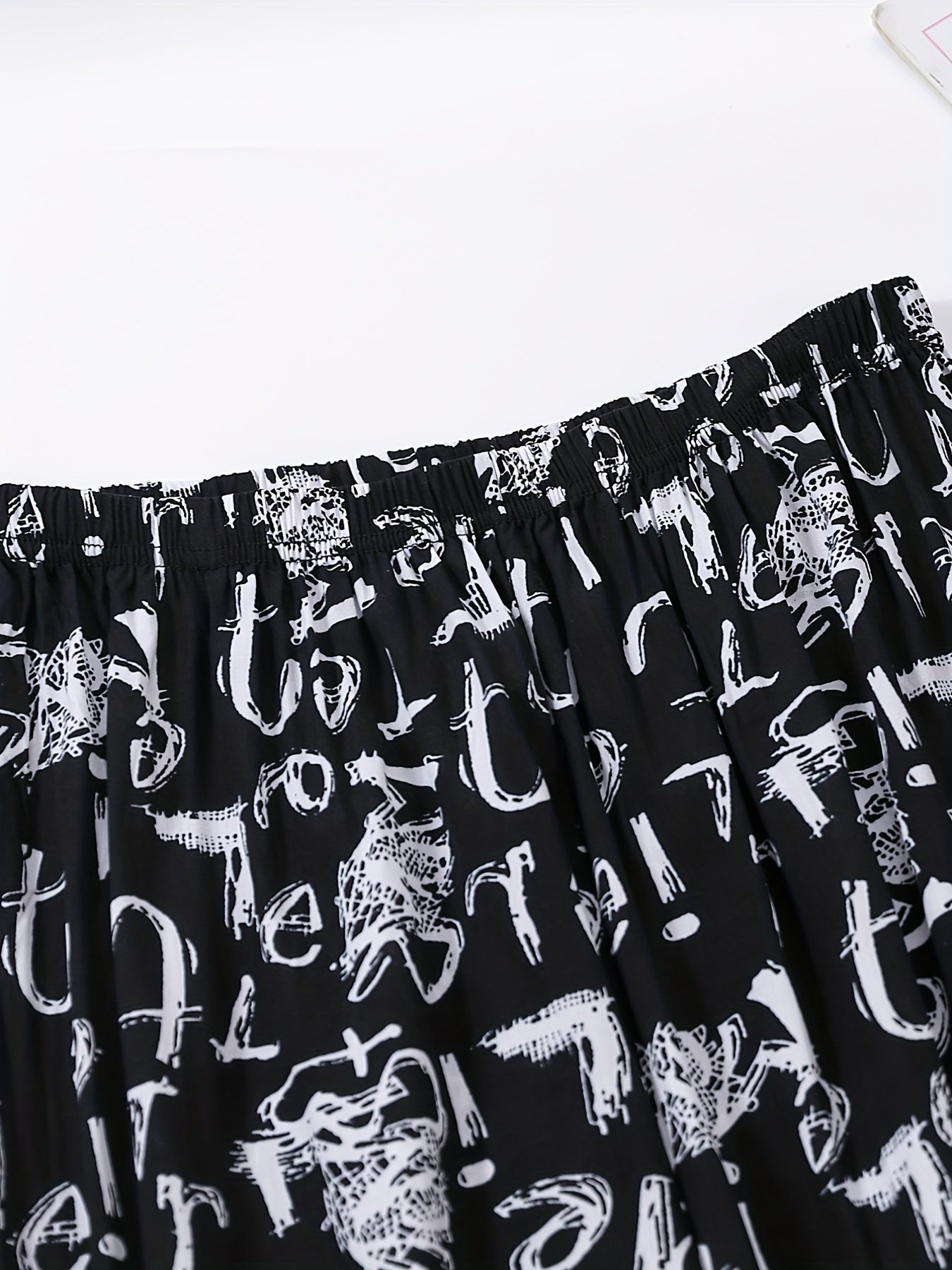 Alphabet Print Matching Sweatpants for Family Activities and Travel