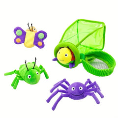 Colorful Insect Jar Plush Rattle Baby Animal Toy