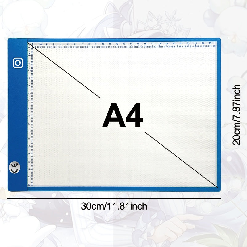 A4 LED Drawing Board 5 Colors High Brightness Acrylic Eye Protection Light