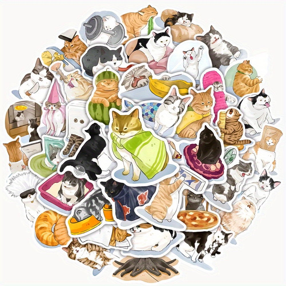 Cat Graffiti Stickers Notebook Water Cup DIY Creative Toys