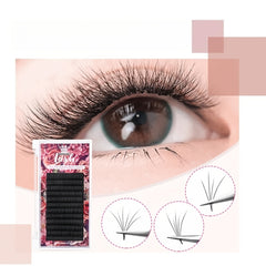 Mini Cluster Lashes 12 Rows 0.07DD Curl 8-15mm Wispy Natural Look DIY Eyelashes