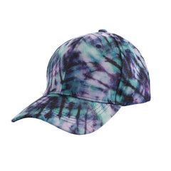 Leaf Tie Dye Baseball Cap Colorful Y2K Sunscreen Sports Hat
