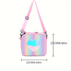 Glitter Rainbow Insulation Bag for Girls
