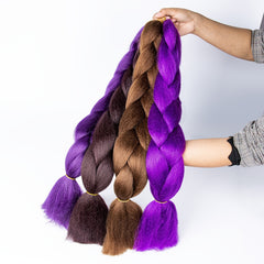 Short Hair Wig Braid Extension Synthetic Fiber