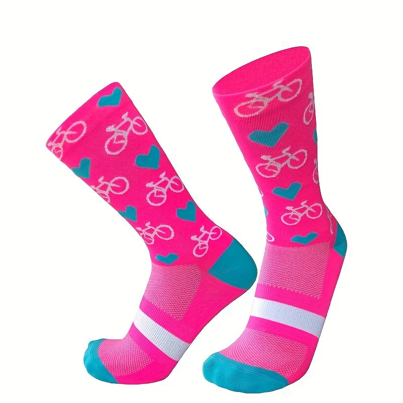 Pro Cycling Socks Men Women Compression Road Mountain Cycling