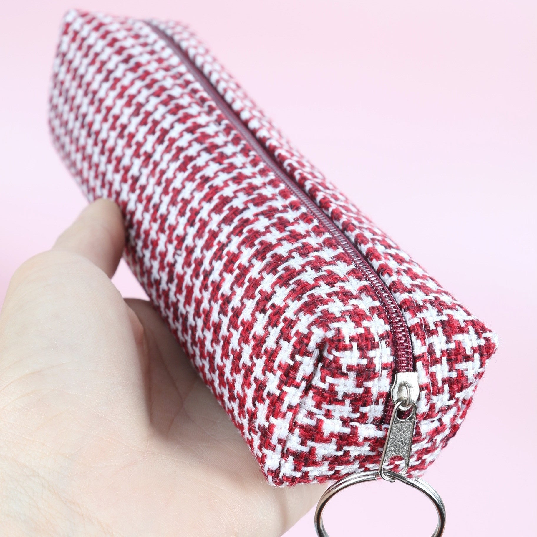 Classic Checkered Pencil Case
