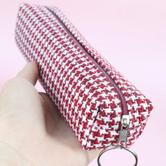 Classic Checkered Pencil Case