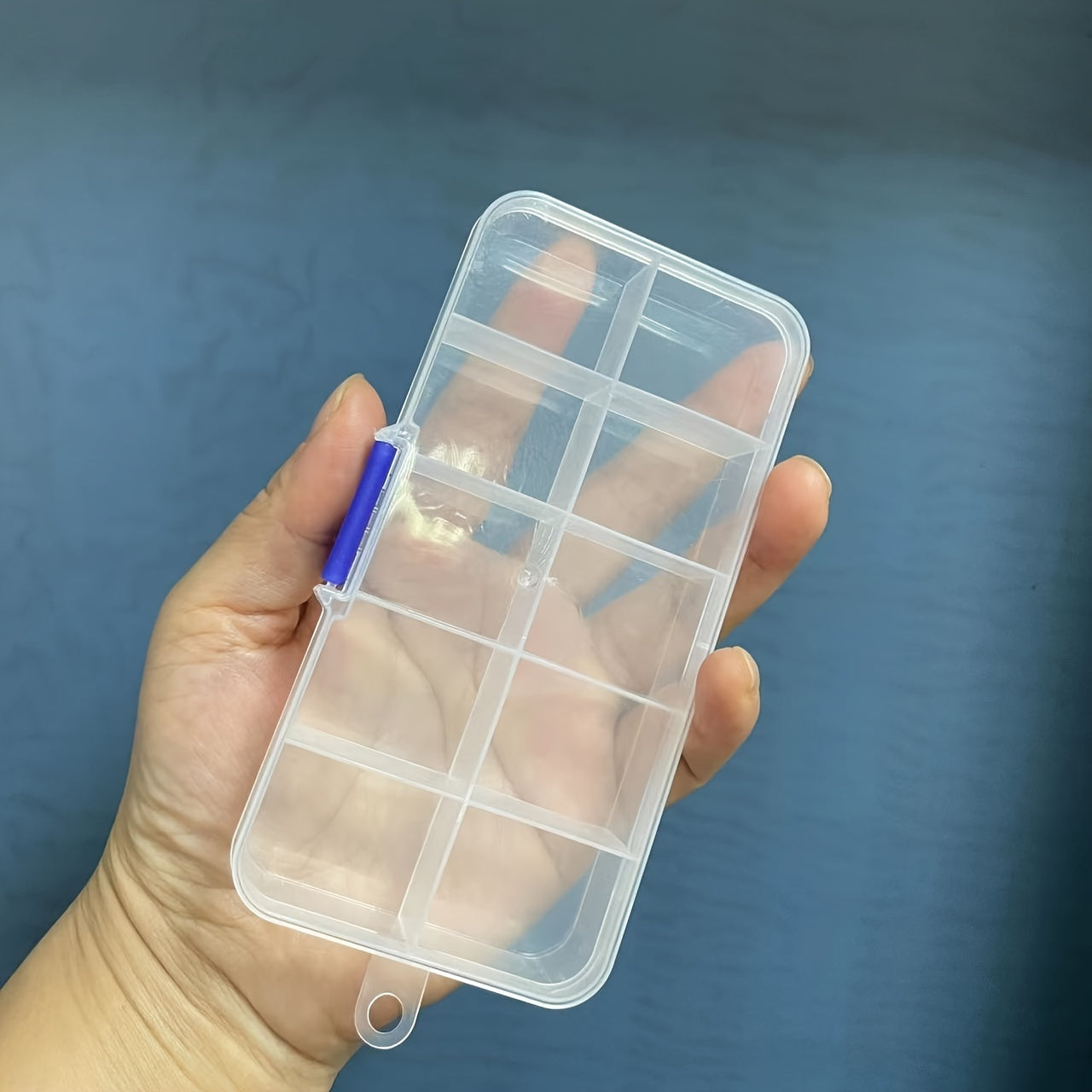 1PC Portable 10 Compartment Storage Box Small Medicine Case Detachable Divider