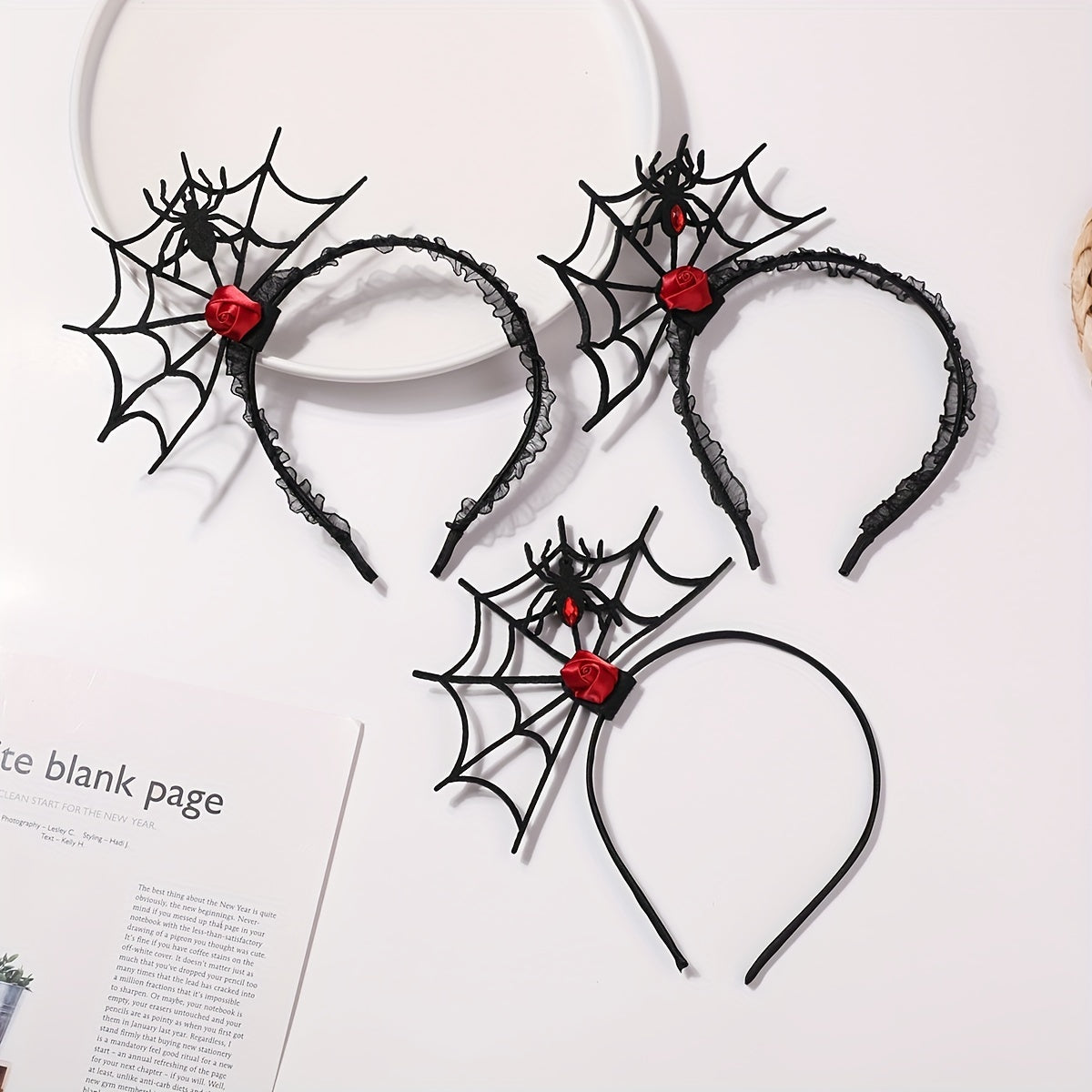Halloween Head Hoop Spider Net Hair Accessory Party Decoration
