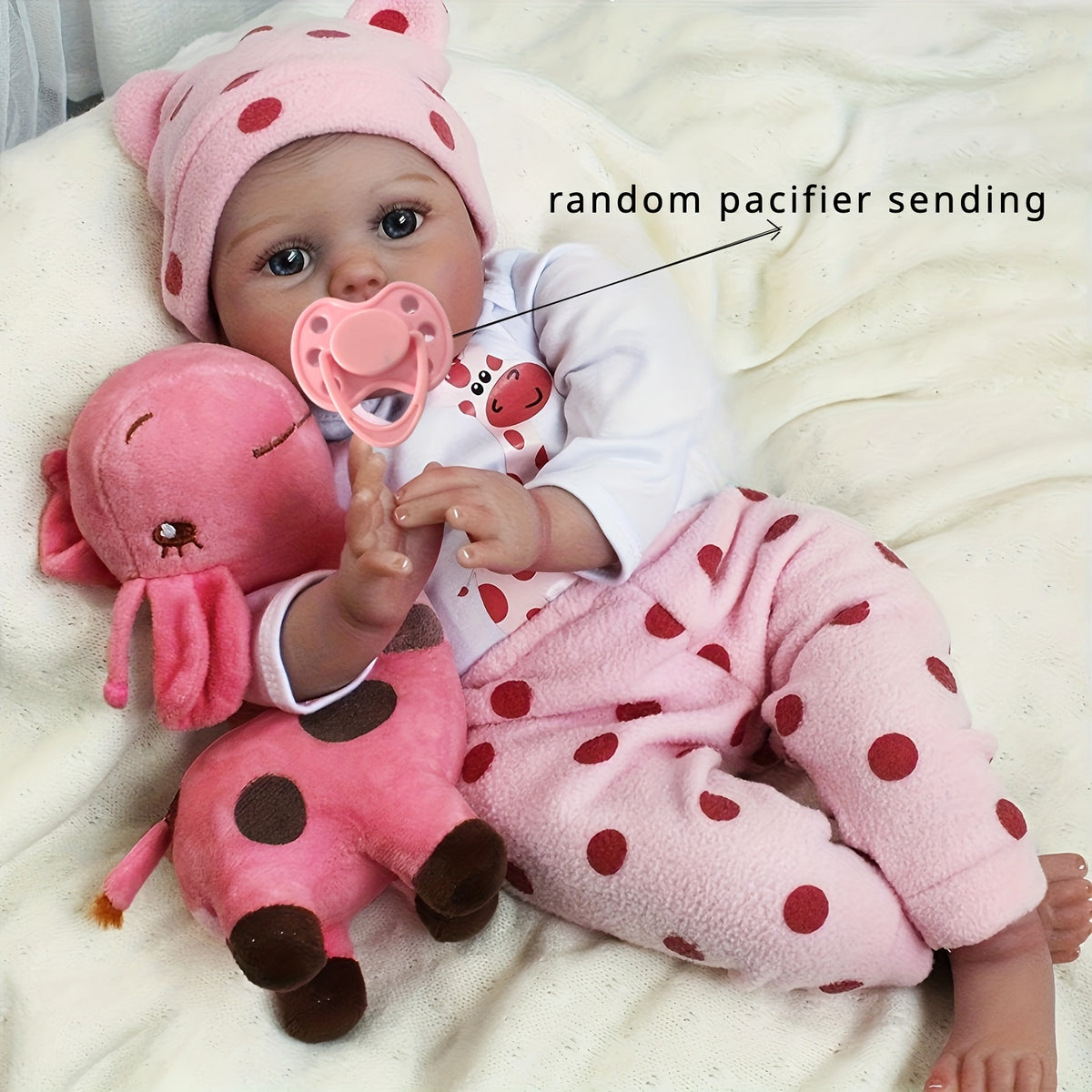22 Inch Reborn Doll Toy for Kids Collectible Art Doll Lifelike