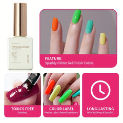 Candy Gel Nail Polish Bright Gel Polish Long Lasting Gel Varnish