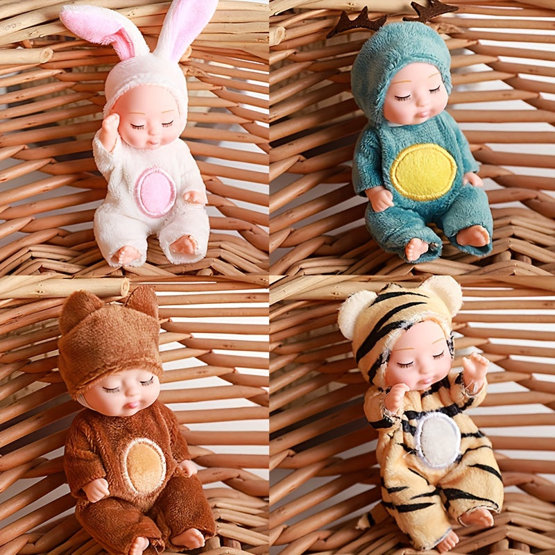 Companion Mini Reborn Animal Doll 1pc Plush Toy Sleeping Companion for Ages 3-6