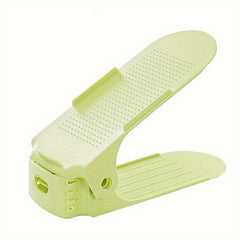 Adjustable Shoe Slot Organizer - Double Layer Space Saving Shoe Rack