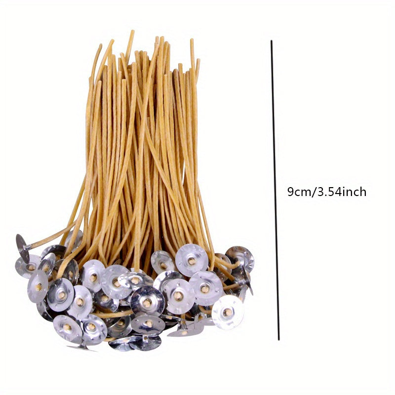 100pcs Hemp Thread Beeswax Wax Core DIY Candle Thread Candle Accessories