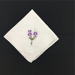5pcs 28 Embroidered Handkerchief Ladies Lace Handkerchief