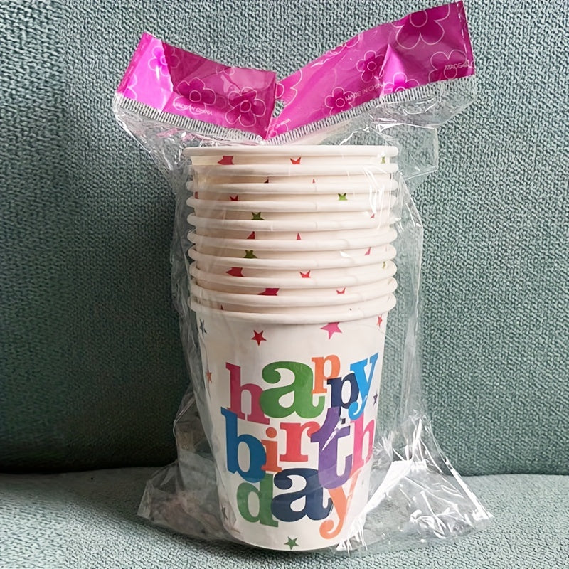 Colorful Balloon Party Tableware Set for Birthday Party Camping Picnic