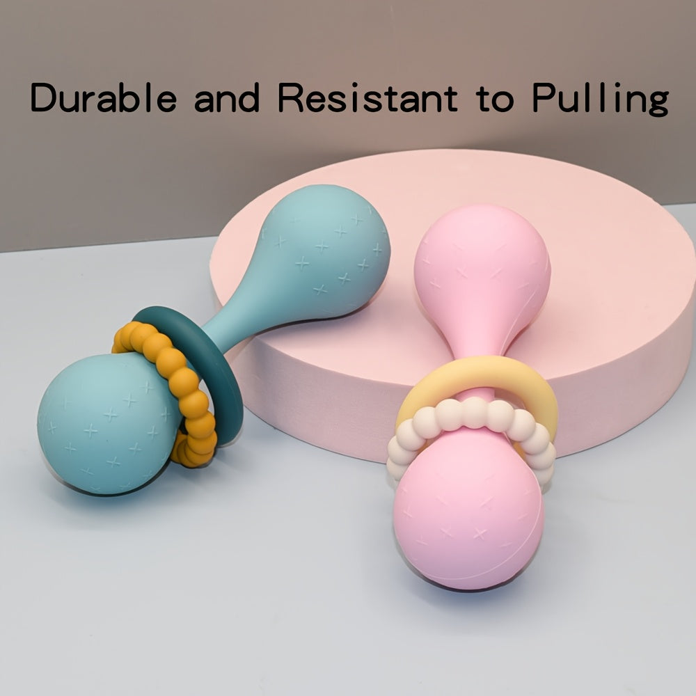 Silicone Grasp Rattle Ball Toy for Babies 0-12 Months
