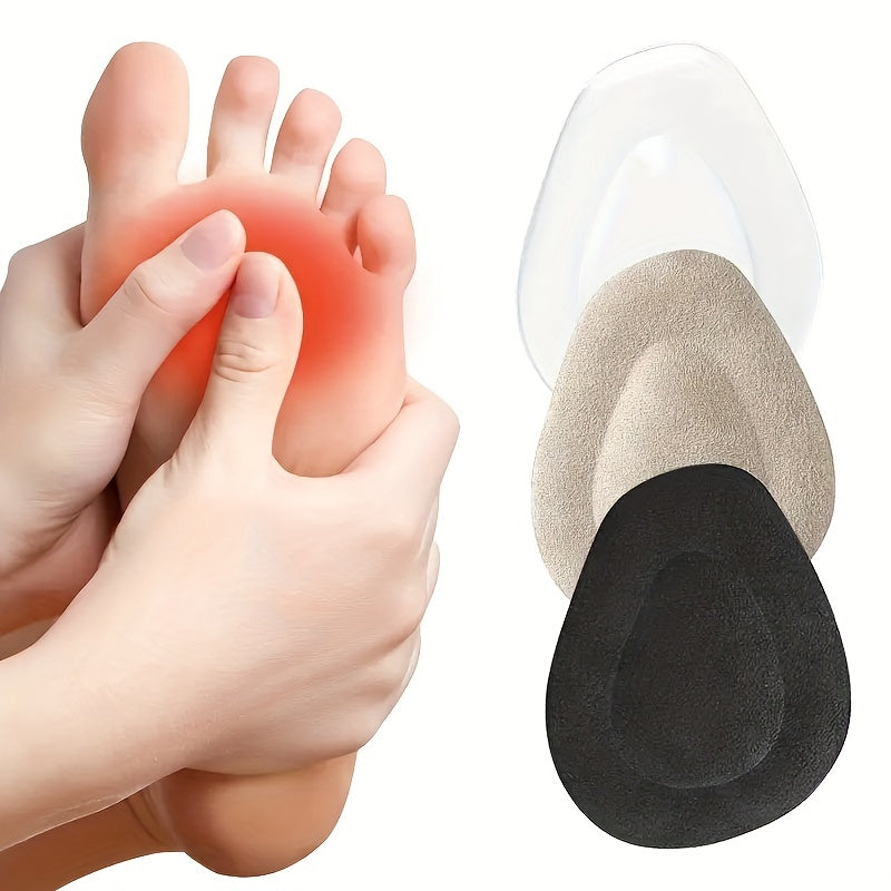 2pcs Plantar Fascitis Gel Half Insoles Anti Slip Inserts Women High Heels